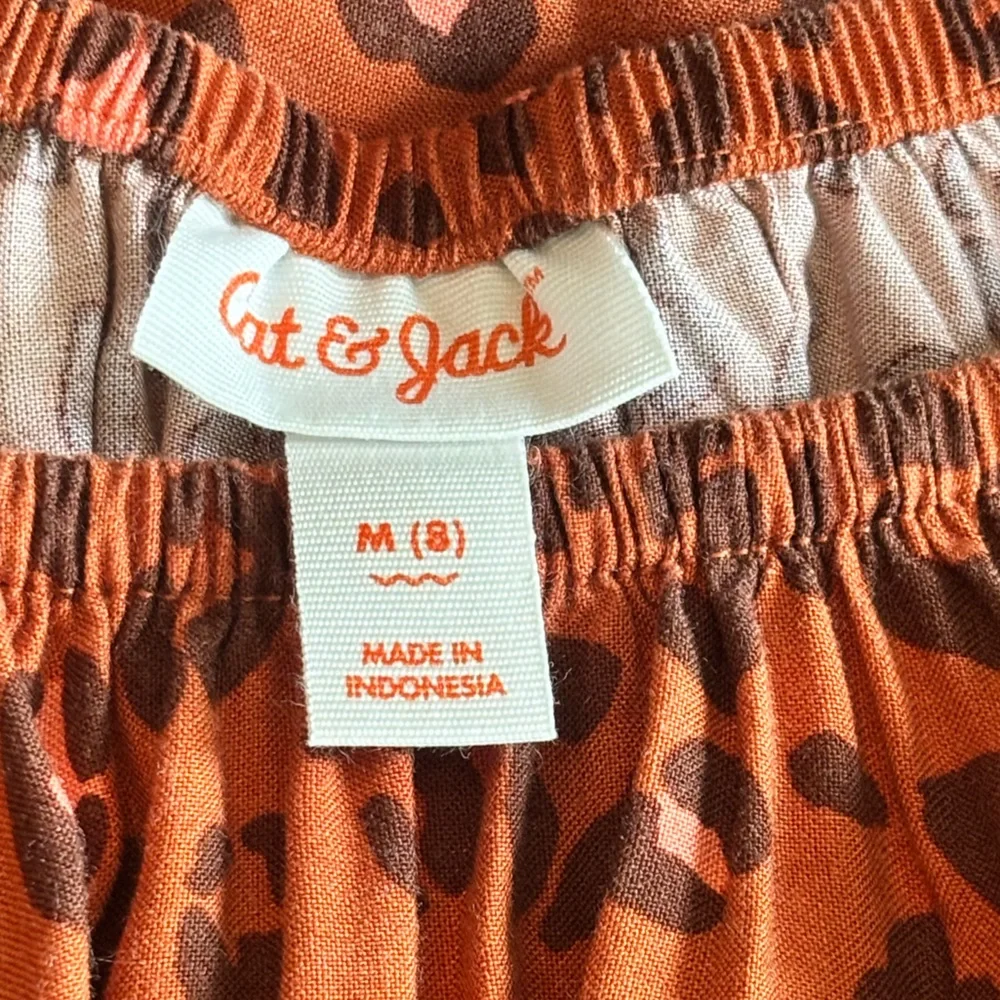 Cat & Jack Orange Leopard Print Skirt - Picture 2 of 4